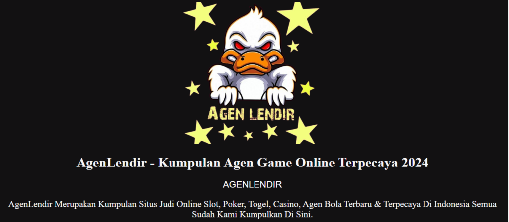 Agenlendir slot